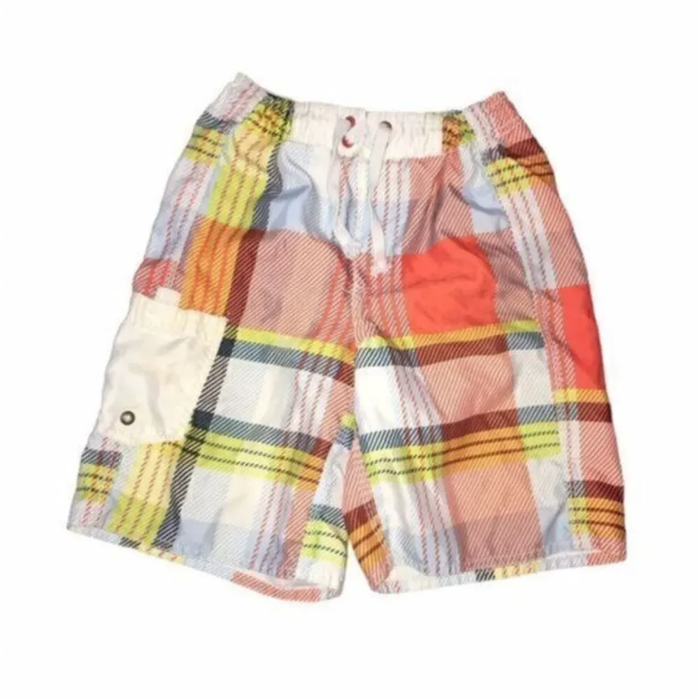 Old Navy Swim Trunks Boys Small 6-7 Swim Trunks Yellow & Orange